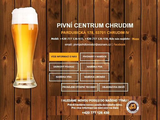 pivní pohotovost chrudim, pivní pohotovost