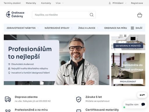 modernizujeme zdravotnické prostory! vyrábíme a dodáváme špičkový lékařský nábytek pro ordinace, nemocnice i kliniky v česku a na slovensku.
