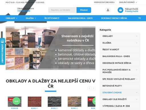 imitace kamene a přírodní kamenné obklady, umělý kámen, cihlové obklady, sádrové obklady do interiéru. ? prodáváme betonové obklady pro venkovní použití.