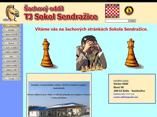 informační stránka šachového oddílu tj sokol sendražice.<br />