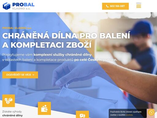 balení zboží, kompletace výrobků a propagace produktů. komplexní obalové služby vám poskytuje společnost probal kladno a.s.