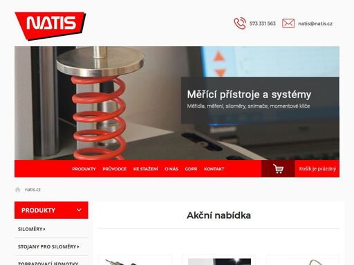společnost natis s.r.o. působí na trhu již od roku 1995. od svého vzniku se zabýváme prodejem, instalací a servisem měřidel, měřící a zkušební techniky pro strojírenství, automobilní, letecký, obalový, gumárenský, plastikářský a farmaceutický průmysl.