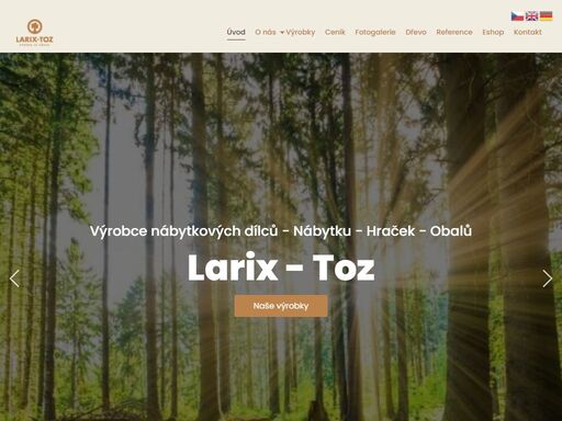 výroba nábytkových dílců, dřevěné obaly, výroba dřevěných hraček, zakázková výroba nábytku