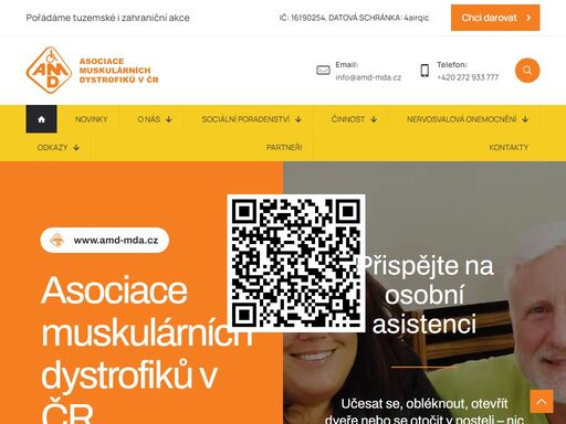 sdružujeme postižené muskulární dystrofií (tzv. myopatií) a dalšími nervosvalovými chorobami. 