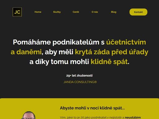 pomáháme podnikatelům s účetnictvím a daněmi, aby měli krytá záda před úřady a díky tomu mohli klidně spát.