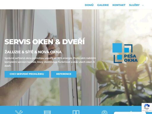 servis oken a dveří, montáž žaluzií, montáž sítí proti hmyzu. seřídím okna i dveře, vyměním prasklá a poškozená skla, vyměním těsnění a zkontroluji kování.