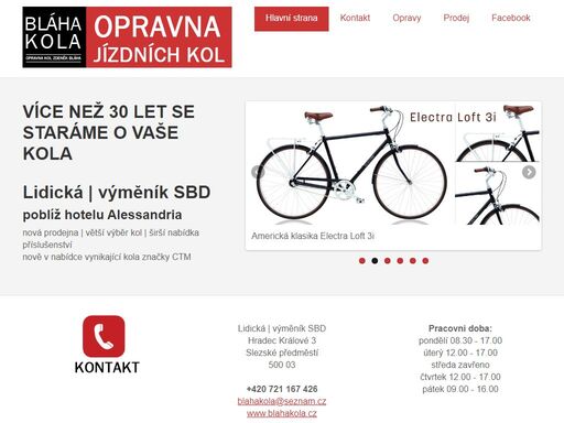 oprava a prodej jizdnich kol hradec králové, cykloservis, příslušenství