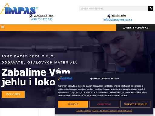 dapas olomouc, brno, dodavatel obalových materialů. výrobce sáčků a obalových materiálů s tradicí od 1996 ? nabízíme ldpe a hdpe fólie a pytle