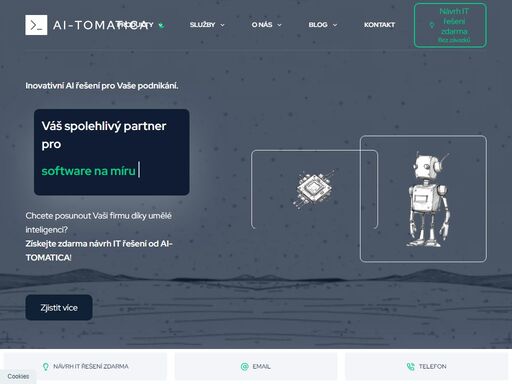 ai řešení pro vaše podnikání. specialisté na ai, robotiku a iot. využijte nejmodernější technologie k dosažení svých cílů s ai-tomatica.