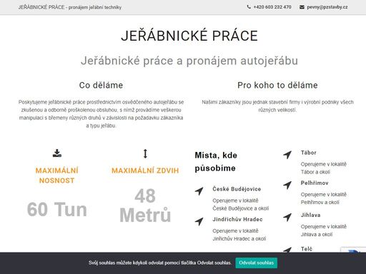provádíme jeřábnické práce jeřábem groove o nosnosti 60 tun. jihočeský kráj, vysočina i jinde v české republice. pronájem další jeřábní a zdvihací techniky.