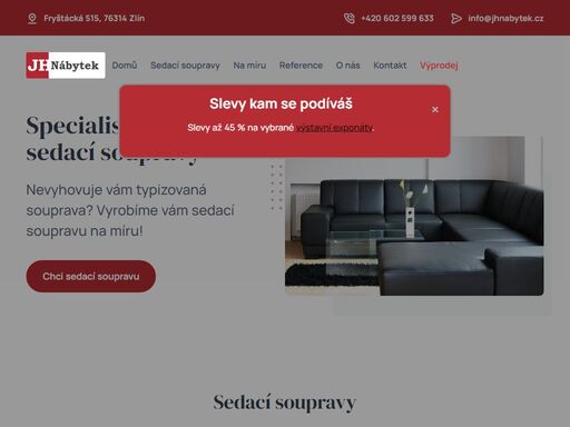sedací soupravy nejen na míru