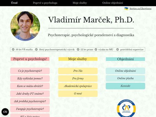 psychologické poradenství a psychoterapie v centru brna. profesionální služby, online objednání, platba kartou.