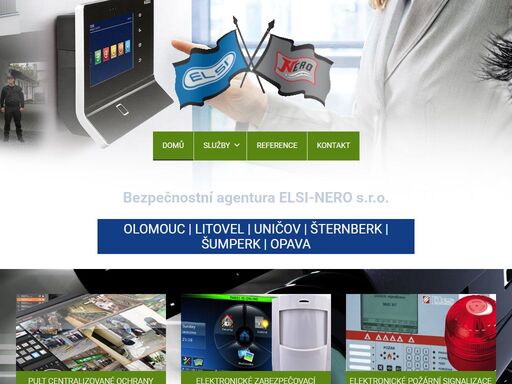 bezpečnostní agentura elsi-nero s.r.o. nabízí své služby ochrany majetku ve městech olomouc | litovel | uničov | šternberk a blízkém okolí. pco, ezs, eps, cctv