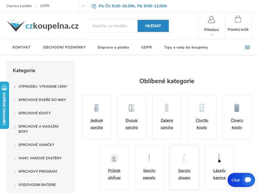 moderní vybavení do koupelny, sprchové kouty, sprchové dveře, vany a další. značky koupelny ross, arttec, gelco, mereo, roth, santech, olsen spa, haklcz, a-interiery