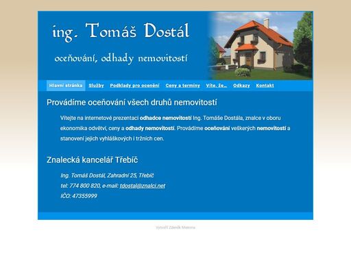 provádíme oceňování (odhady cen) nemovitostí.