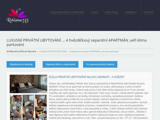 luxusní privátní ubytování rakvice