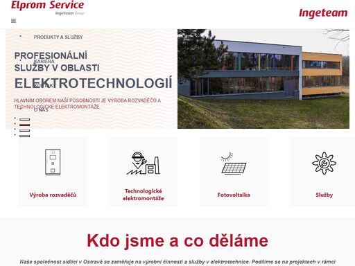 hlavním oborem naší působnosti je výroba rozvaděčů a instalace fotovoltaických panelů a technologické elektromontáže.