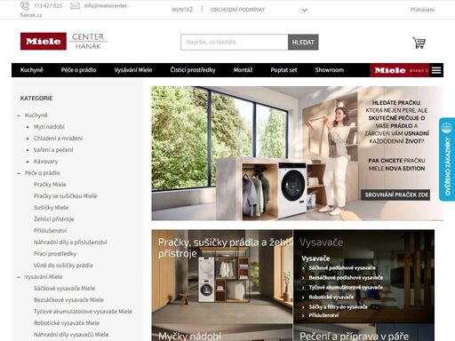 miele center hanák je specialista na prodej vestavných i volně stojících spotřebičů miele. ? odborné poradenství ? vlastní showroom v brně ? doprava zdarma.