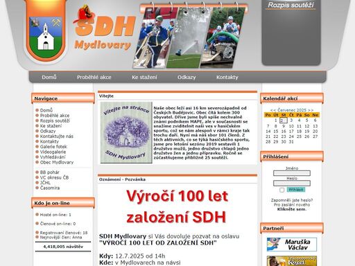 www.sdhmydlovary.eu