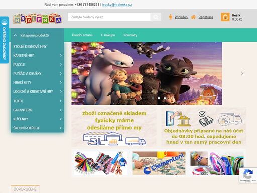 nabízíme velký výběr deskových a společenských her, naučných a didaktických her, stavebnic, plyšáků a také zde najdete hlavolamy, puzzle, karty, omalovánky a také osušky.