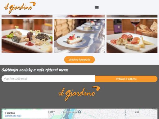 jsme rodinná restaurace s patnáctiletou tradicí, zaměřená na italskou kuchyni. vaříme vždy z čerstvých surovin a umíme se přizpůsobit i hostům s různým dietními omezeními. naše prostory jsou vhodné pro pořádání svateb a společenských akcí. těšíme se na vás. team il giardino