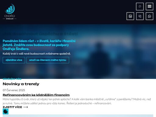jsem ondřej šindler, váš nezávislý poradce v oblasti pojištění, úvěrů, investic a penzí. pomáhám každému najít nejlepší řešení, které zajistí bezpečnou budoucnost.