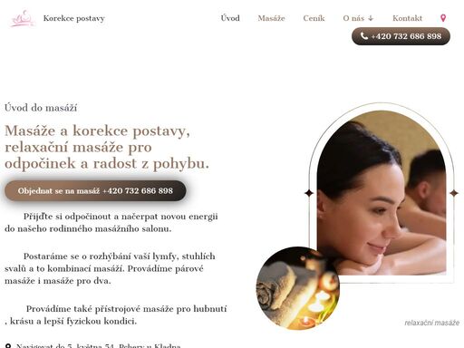 přijďte si odpočinout a načerpat novou energii do našeho rodinného masážního salonu. postaráme se o rozhýbání vaší lymfi i o hýčkání například čokoládovou masáží. provádíme párové masáže i masáže pro dva.
