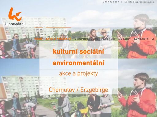 chomutov jsme neopustili a jsme ku prospěchu since 2003. kulturní, sociální a environmentální projekty a navracení života do míst, která někteří nazývají pustinou. kuprospěchu, z.s.