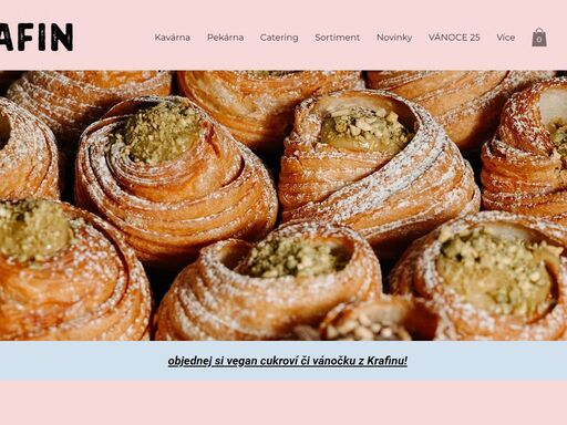 veganská řemeslná pekárna s kavárnou krafin. nacházíme se na adrese voroněžská 19 v praze.