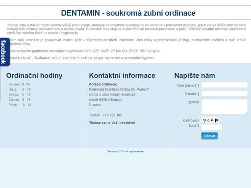 nová zubní ordinace praha. registrujeme nové pacienty. jsme smluvním partnerem zdravotních pojišťoven vzp, ozp, vozp, zp mv čr a čpzp.