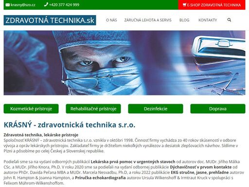 ponúkame špičkovú zdravotnú techniku, lekárske prístroje, zdravotnícke prostriedky. všetky produkty sú držiteľmi ce certifikátu.