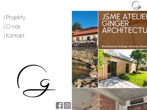 portfolio of ginger architecture, a small architecture firm based in the czech republic.