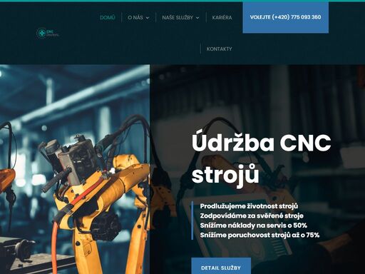 prodlužujeme životnost strojůzodpovídáme za svěřené strojesnížíme náklady na servis o 50%snížíme poruchovost strojů až o 75%