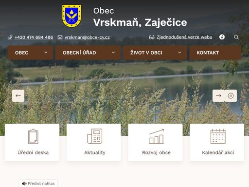 oficiální stránky obce vrskmaň