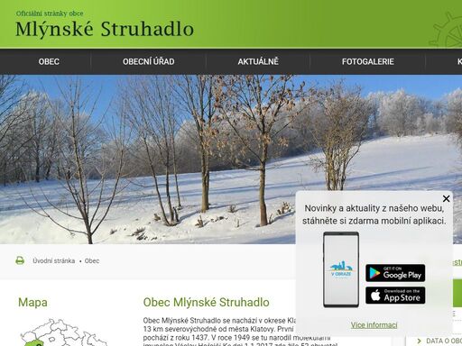 oficiální stránky obce mlýnské struhadlo