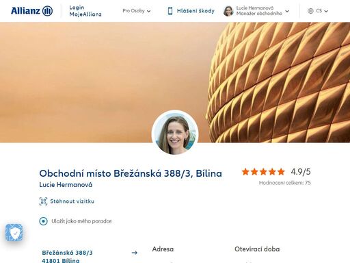 obchodní místo břežánská 388, bílina