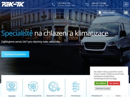 specialisté na chlazení a klimatizace. prodej chladicích jednotek do dopravních prostředků a klimatizačních zařízení do užitkových vozidel.