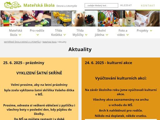 mateřská škola desná u litomyšle