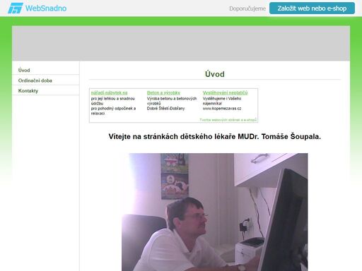 stránky dětského lékaře tomáše šoupala
