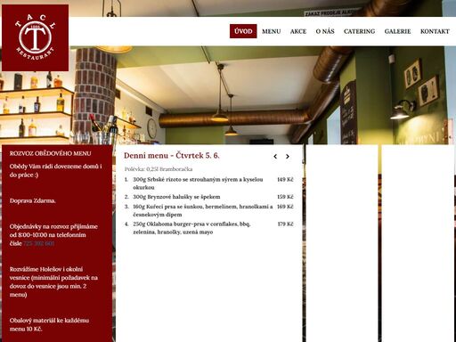 navštivte stylovou restauraci s tradicí v holešově a pochutnejte si na prvotřídním jídle. tacl restaurace holešov nabízí široký výběr pokrmů i nápojů.