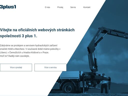 servis a prodej hydraulické techniky. webové stránky společnosti 3 plus 1 a 3 plus 1 service, s. r. o.