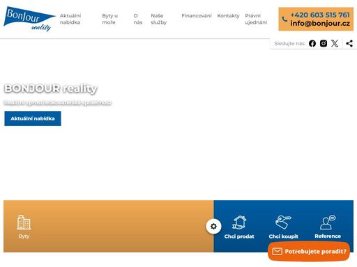 každý den stovky nových nemovitostí, reality. nemovitosti na prodej či pronájem v každém místě. přehledný katalog realit.