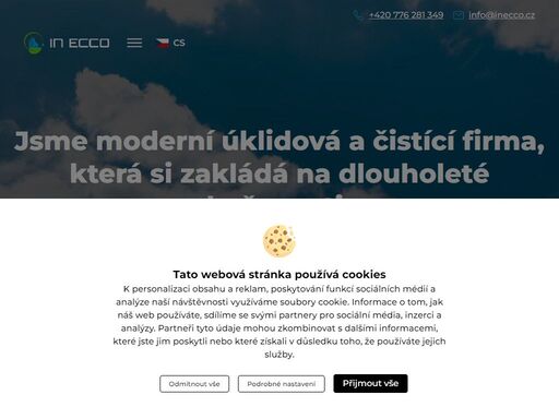 nabízíme komplexní úklidové služby, dezinfekci ozonem, mytí oken a čištění koberců na moravě. spolehněte se na kvalitu a profesionalitu in ecco.