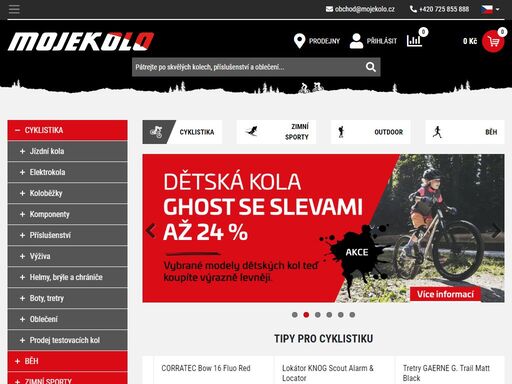 největší cyklistický obchod ? již 14 prodejen ? jízdní kola, elektrokola, cyklo doplňky a komponenty ?
