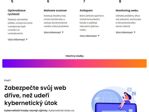 profesionální správa a zabezpečení wordpress webů. nabízíme aktualizace, zálohování, monitoring a pokročilé zabezpečení pro firmy, které berou své podnikání vážně.
