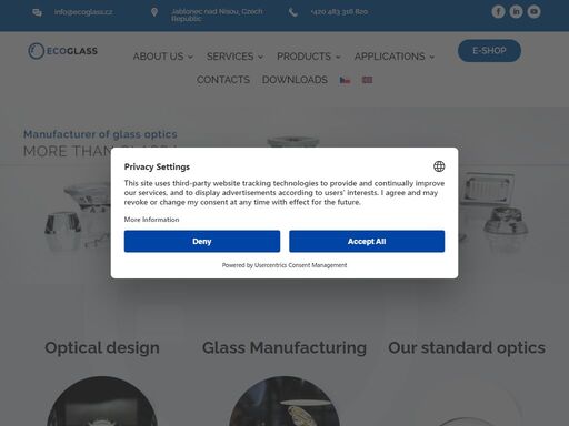 your trusted czech moulded glass family company, since 1991. grounded in the best tradition of czech glassmakers. we are experts in manufacturing of custom & standard moulded glass optics.