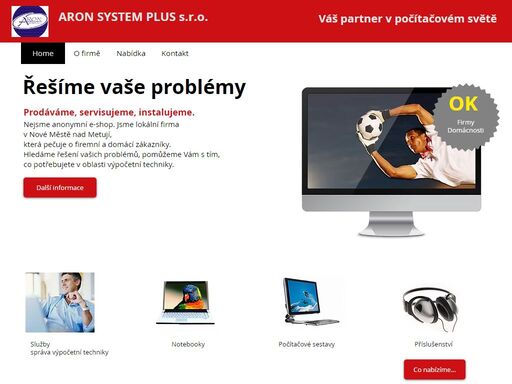 notebooky, počítače, služby, tiskárny výpočetní technika prodej a servis, nové město nad metují