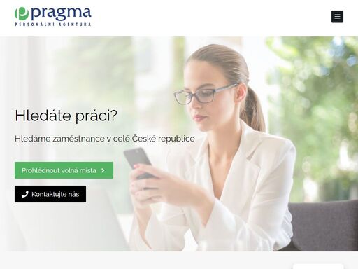 hledáte práci? hledáme zaměstnance v celé české republice - prohlédněte si volná místa! kvalitní služby. osobní přístup. stabilní tým konzultantů.