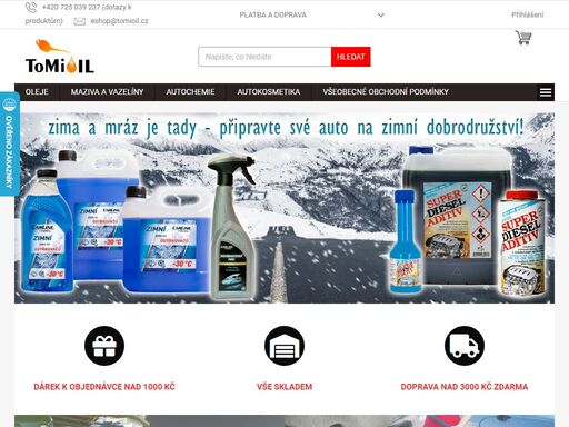 online prodej motorových olejů, autokosmetiky a autochemie.