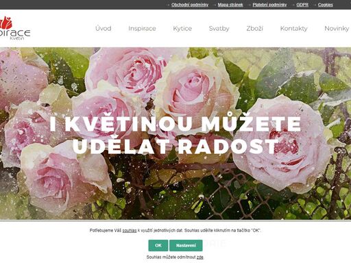 donáška květin svatební výzdoba svatební kytky smuteční vazby dárkové kytice vánoční dekorace velikonoční dekorace suchá aranžmá pokojové rostliny dekorace floristika